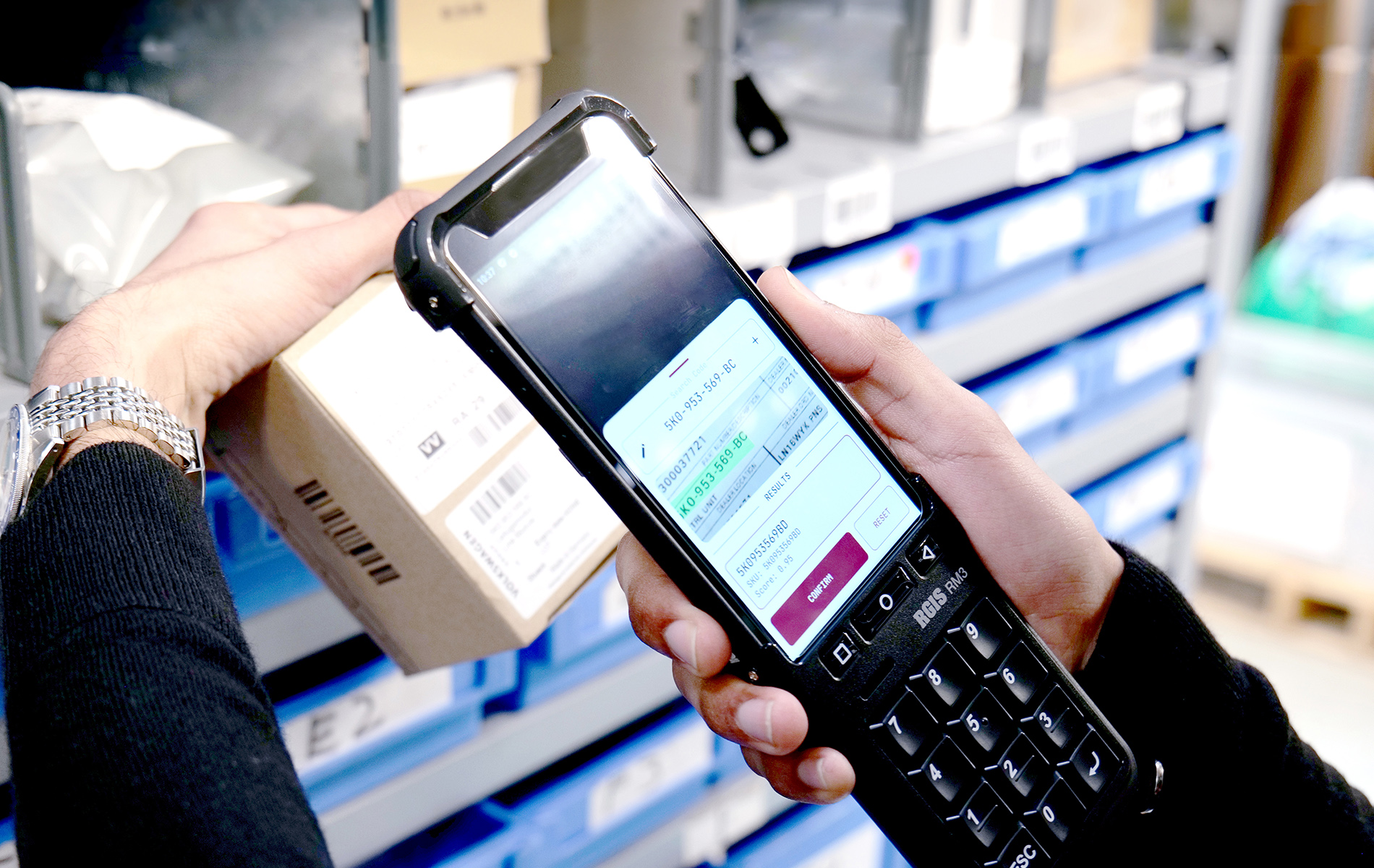 Inventarizace produktových kódů ve skladu pomocí RGIS Vision